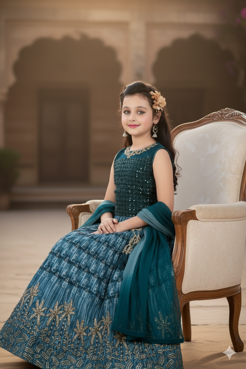 Dark Green Indian Lehenga Choli