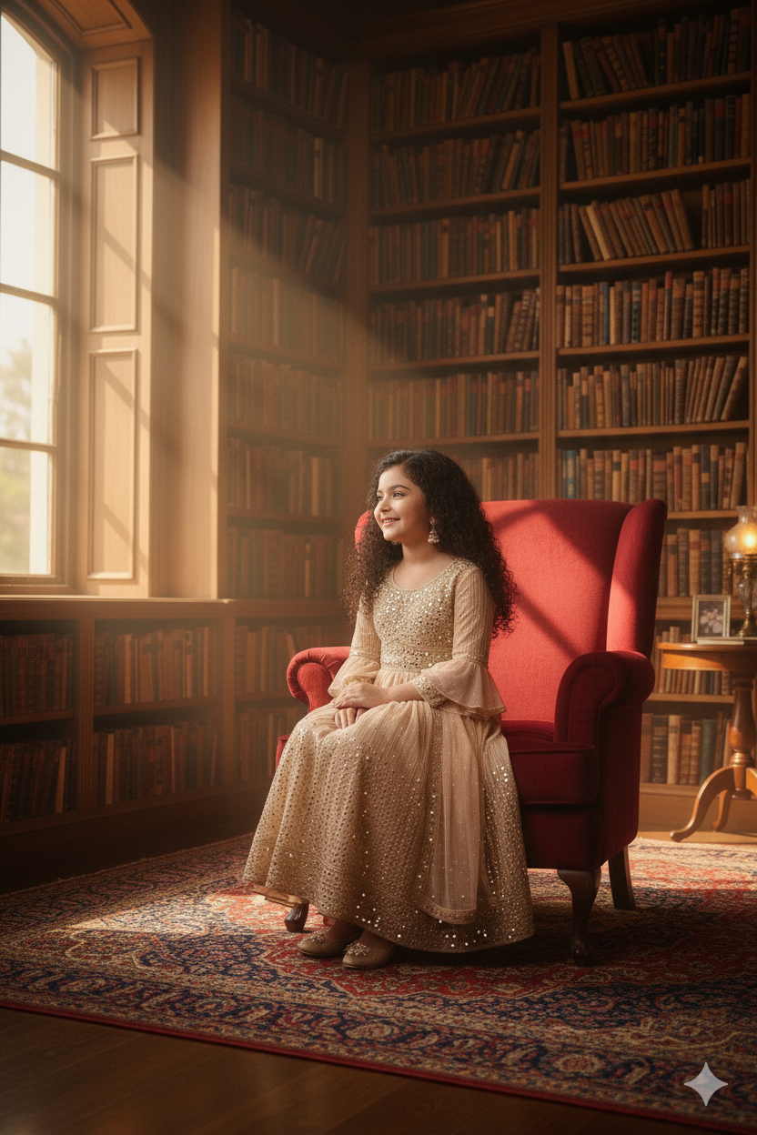 Golden Sequin and Pleated Anarkali Sharara Suit