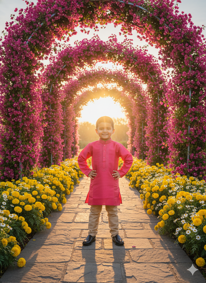 Silk Blend Kurta Pyjama Set