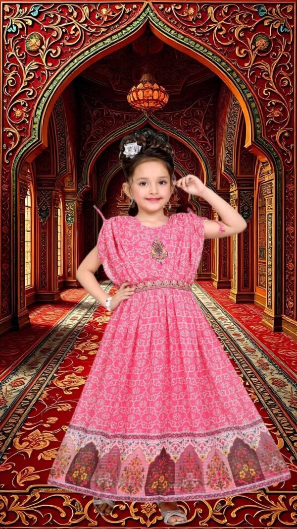 Girls Floral Printed Sequined Ready to Wear Lehenga & Blouse With Dupatta